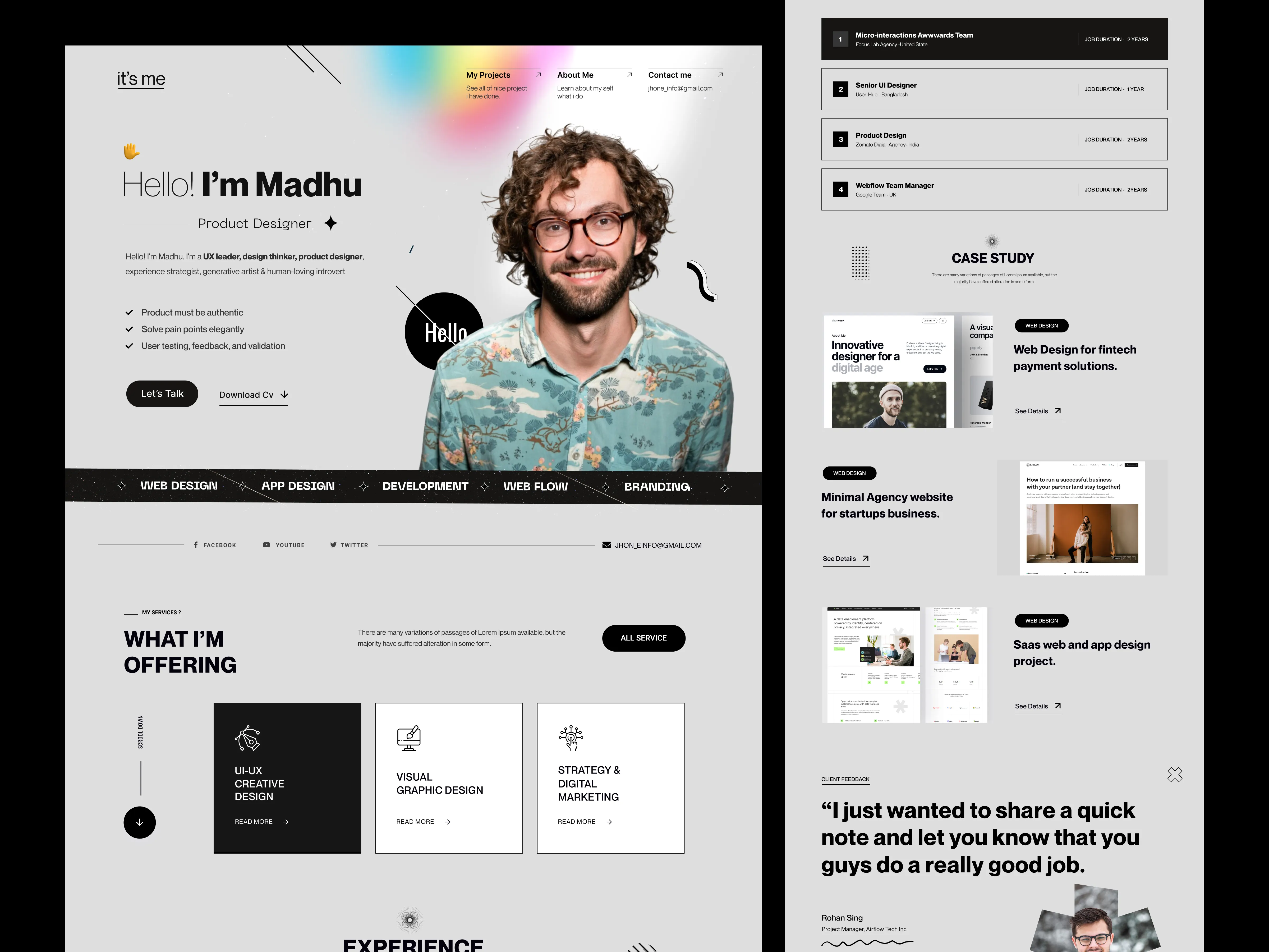 Portfolio Website Screenshot